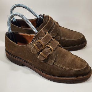 Vintage Salvatore Ferragamo Sport Loafer Sage Suede Slip On Rubber Sole 5.5